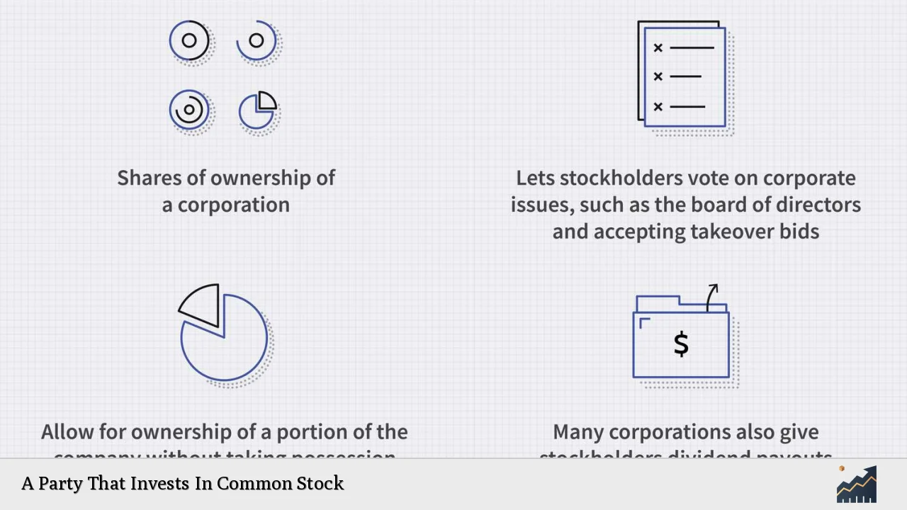 A Party That Invests In Common Stock