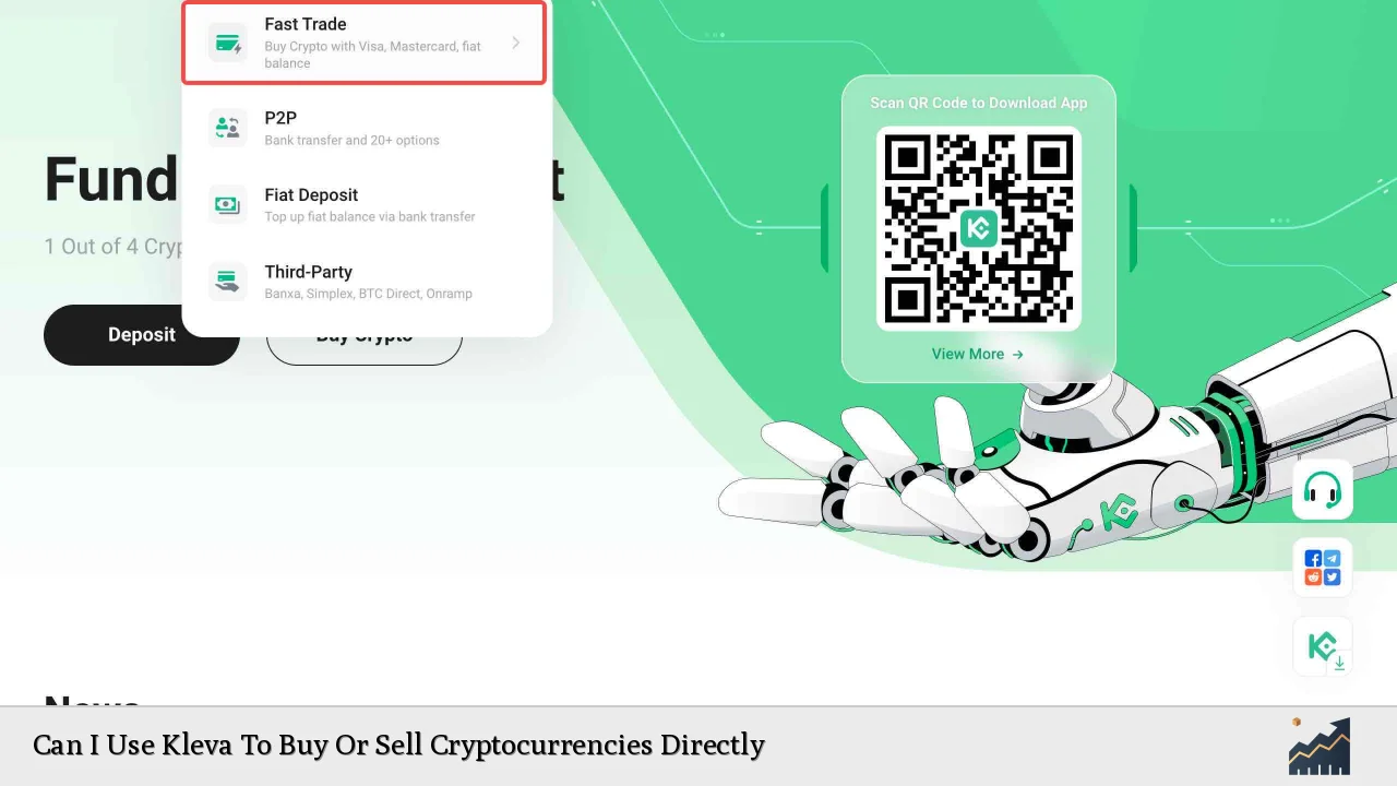 Can I Use Kleva To Buy Or Sell Cryptocurrencies Directly