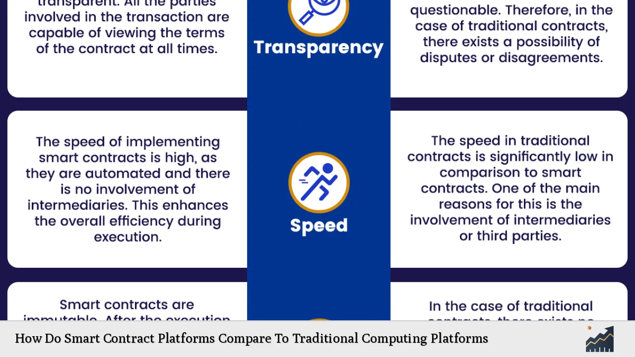 How Do Smart Contract Platforms Compare To Traditional Computing Platforms