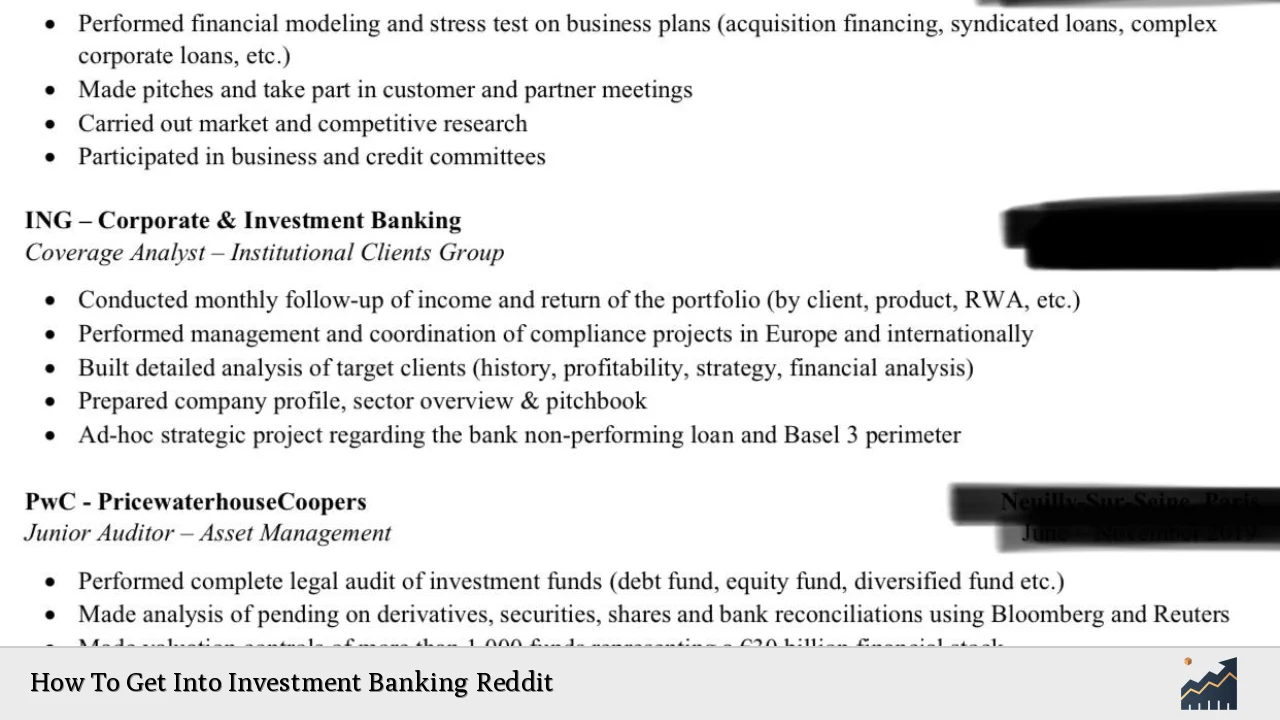 How To Get Into Investment Banking Reddit