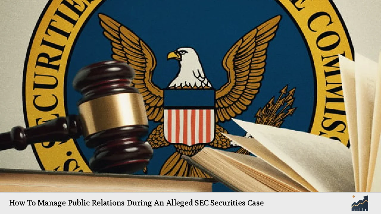 How To Manage Public Relations During An Alleged SEC Securities Case