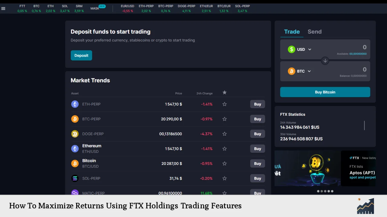 How To Maximize Returns Using FTX Holdings Trading Features