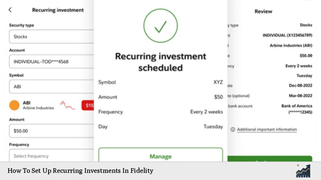 How To Set Up Recurring Investments In Fidelity