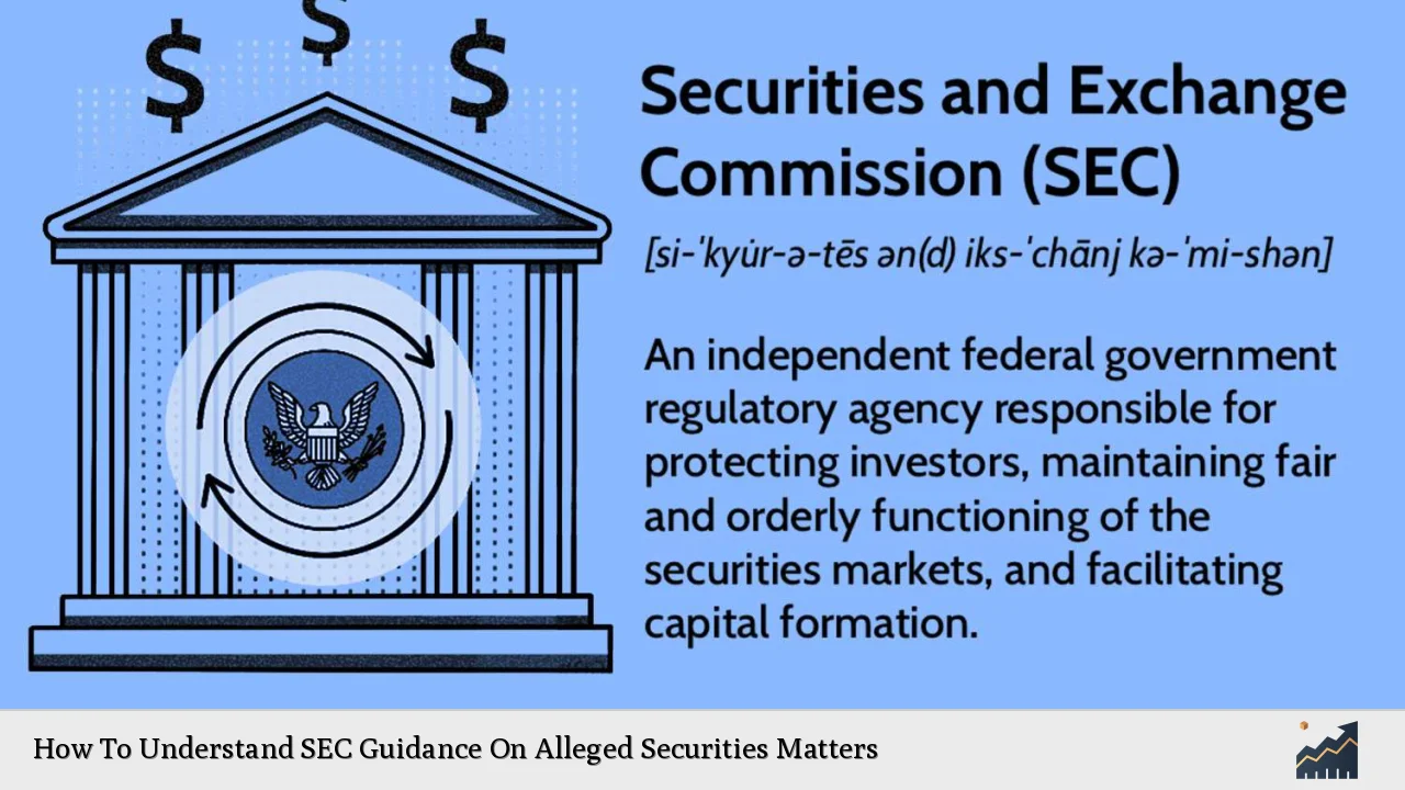 How To Understand SEC Guidance On Alleged Securities Matters