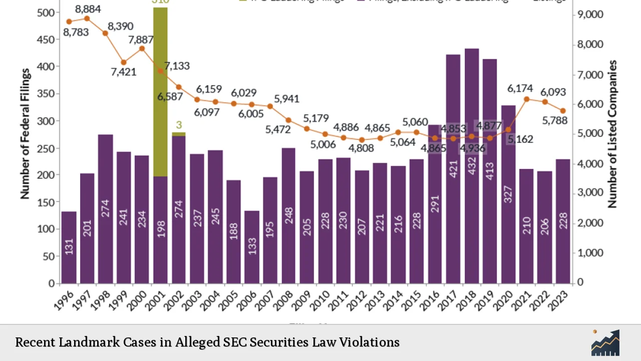 Recent Landmark Cases in Alleged SEC Securities Law Violations