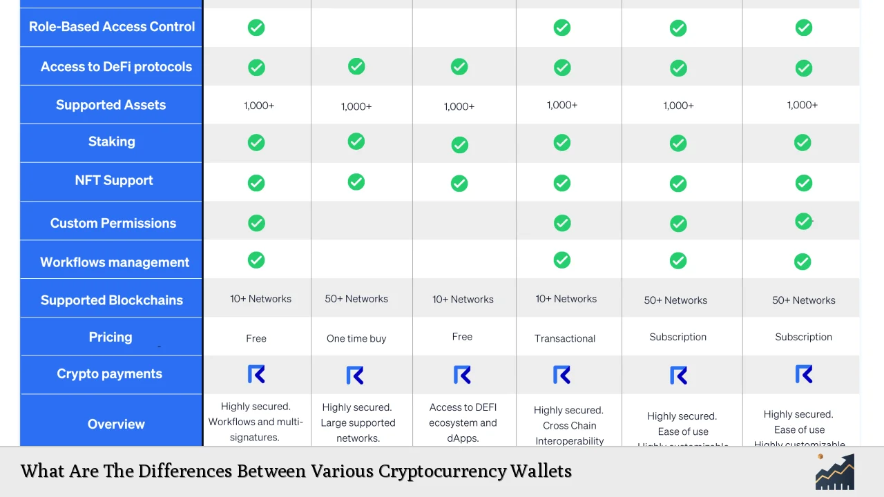 What Are The Differences Between Various Cryptocurrency Wallets