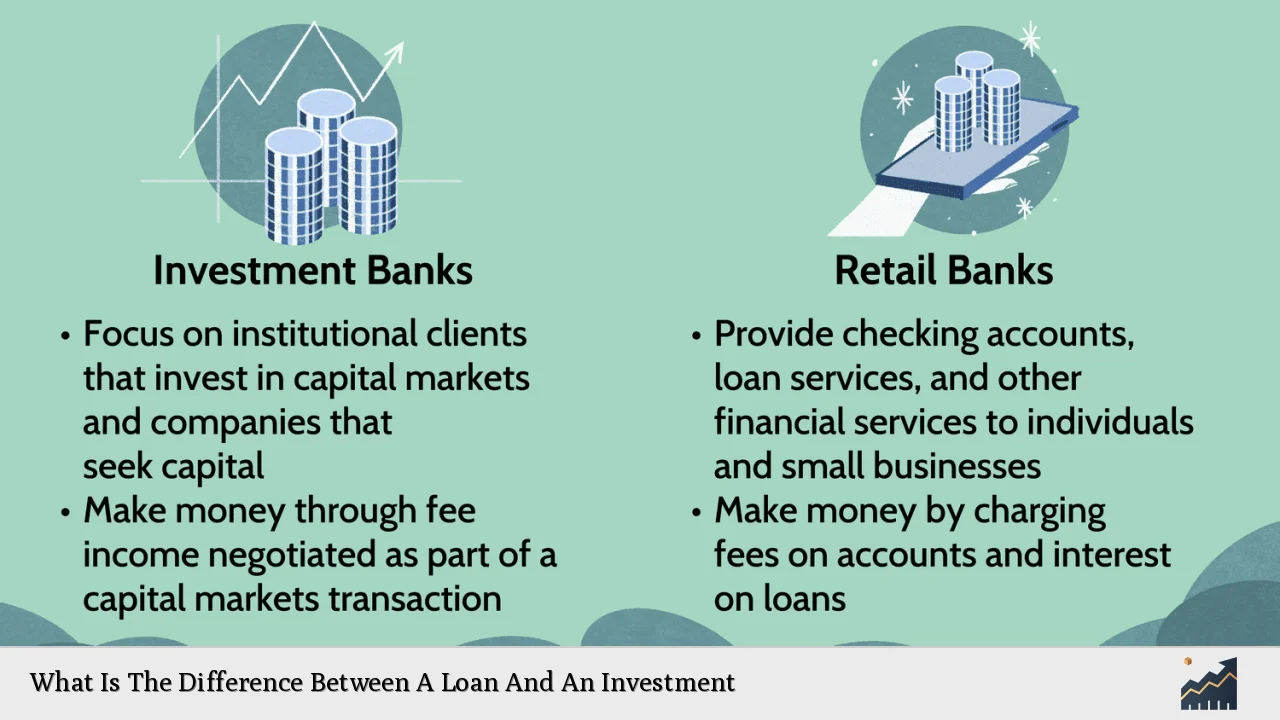 What Is The Difference Between A Loan And An Investment