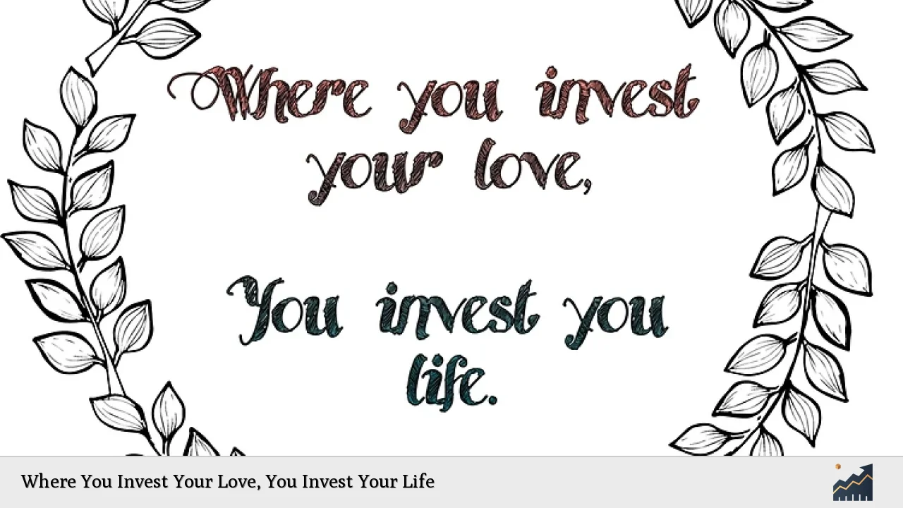 Where You Invest Your Love, You Invest Your Life