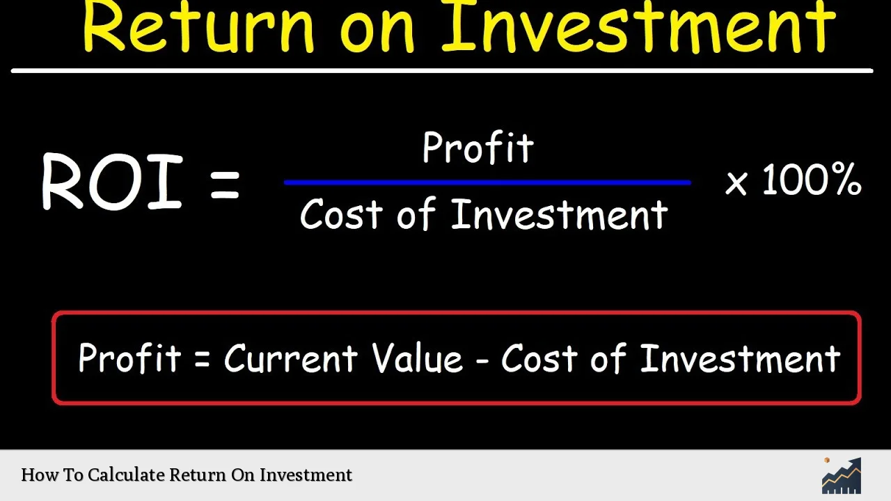 How To Calculate Return On Investment