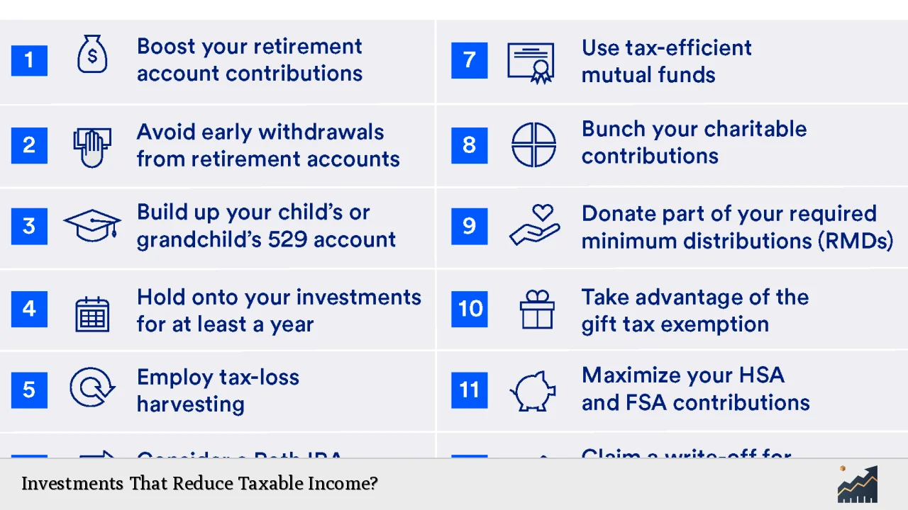 Investments That Reduce Taxable Income?