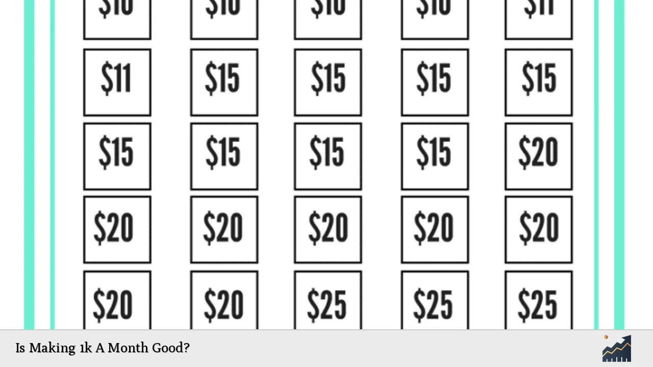 Is Making 1k A Month Good?