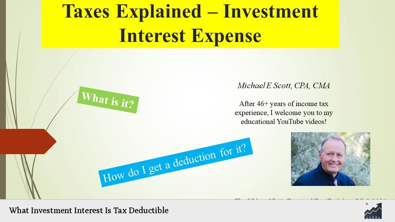 What Investment Interest Is Tax Deductible