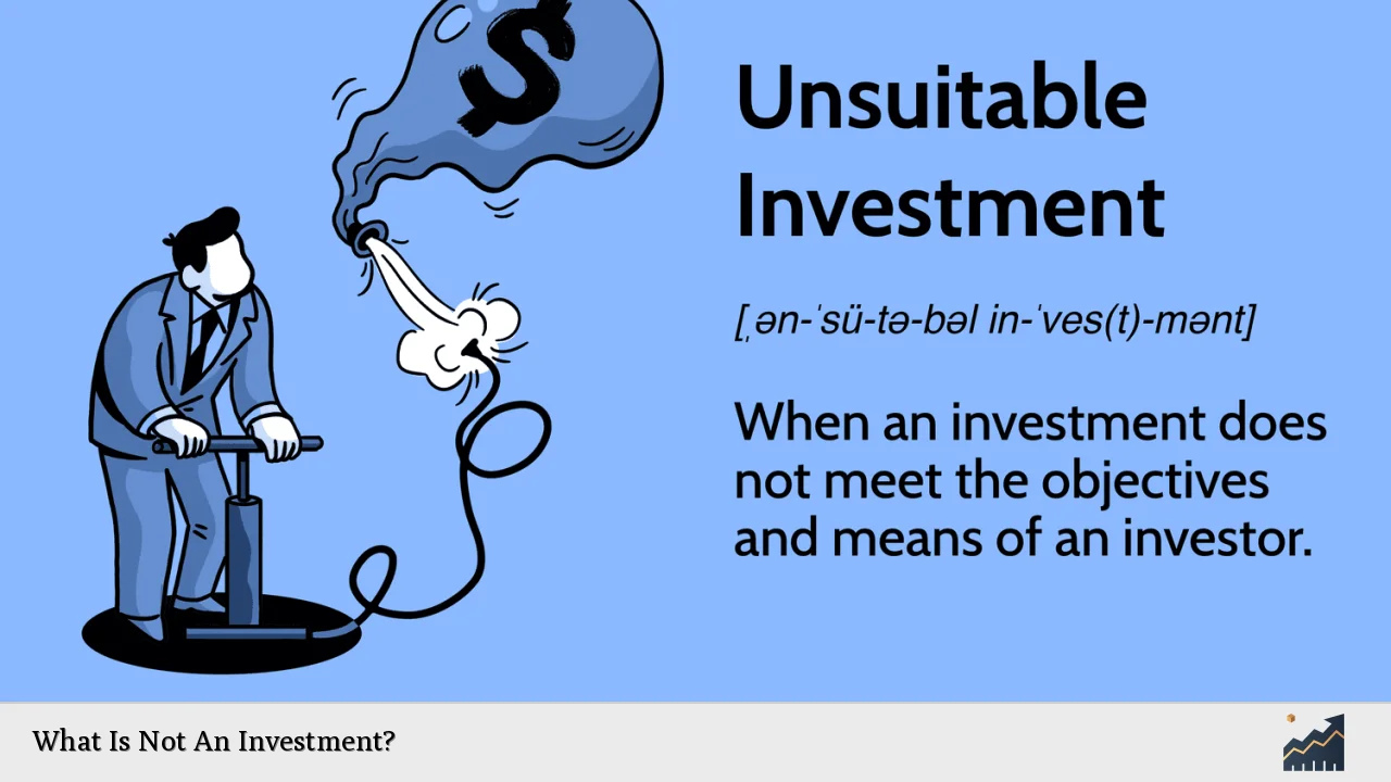 What Is Not An Investment?