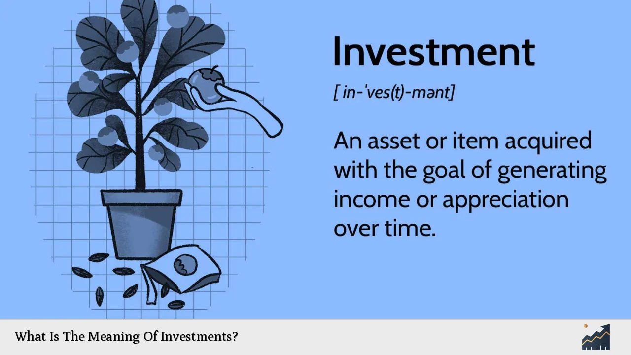 What Is The Meaning Of Investments?