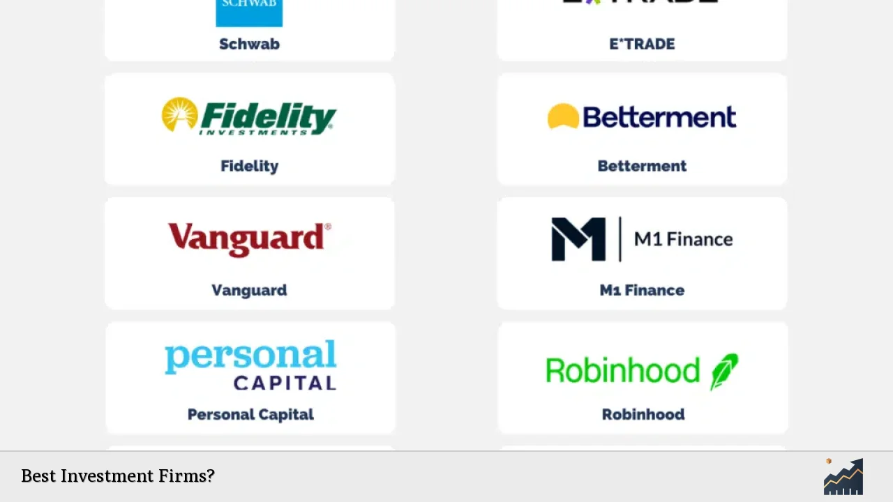 Best Investment Firms?